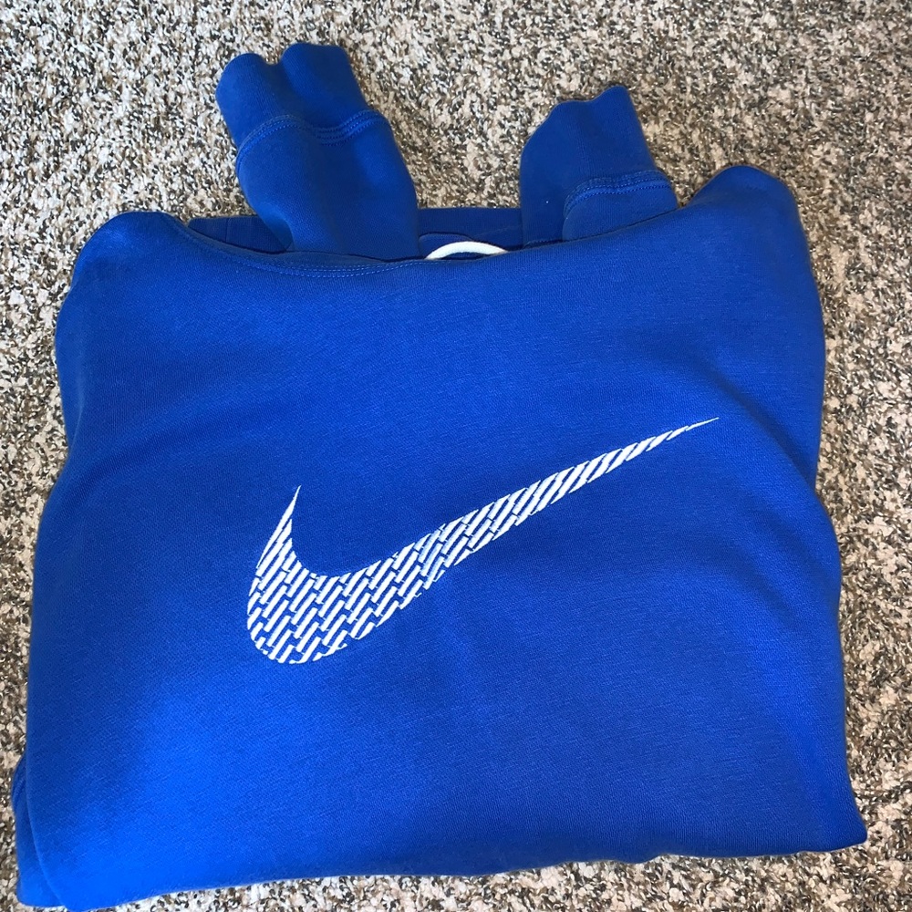 Blue Nike hoodie
